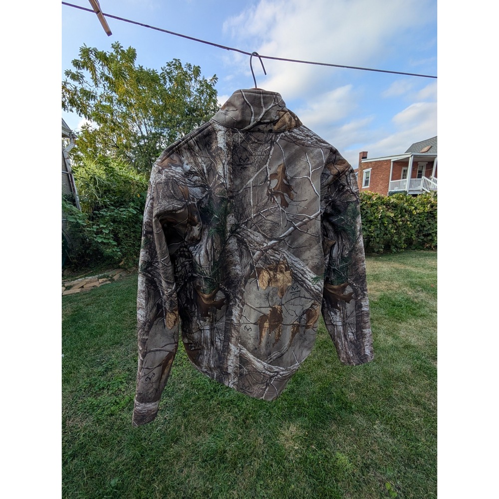 MidwayUSA Mens Camo Jacket Full Zip Hunting Outdoorsman Realtree Large - Picture 5 of 6